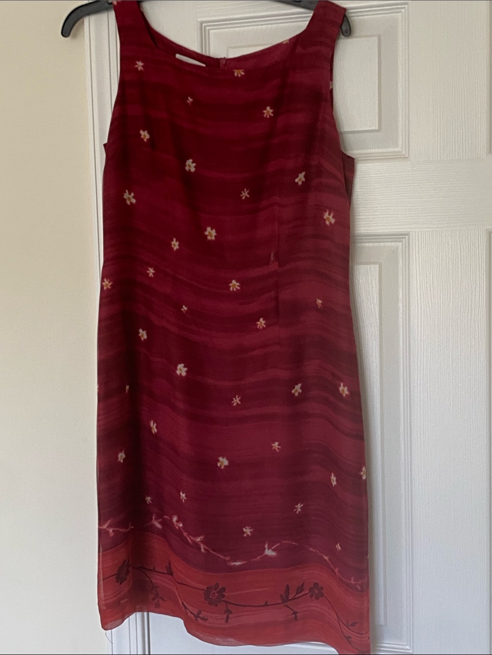 Silk Sleeveless Floral Dress- size 6